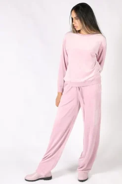 NYDJ Velour Sweat In Pink