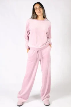 NYDJ Velour Sweat In Pink
