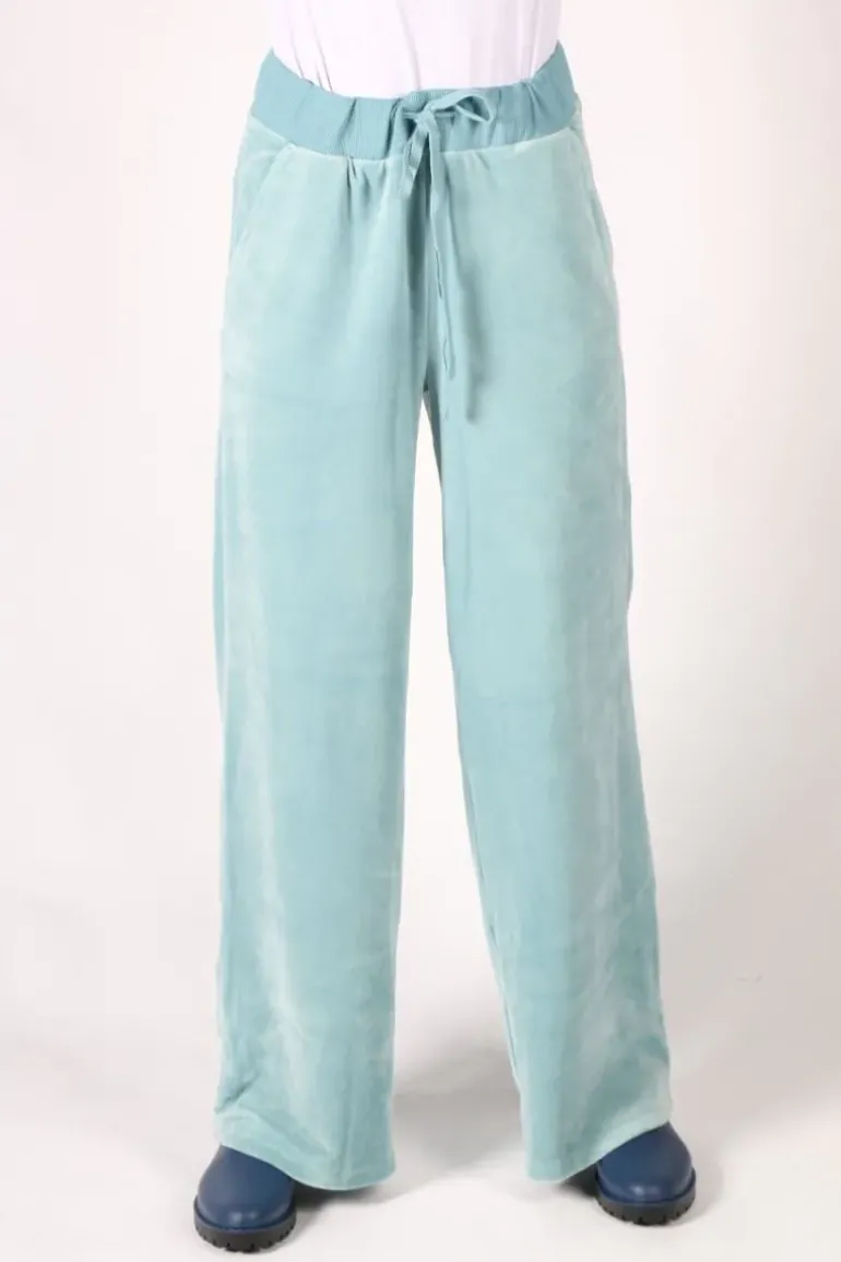 NYDJ Velour Wide Leg Jogger In Blue