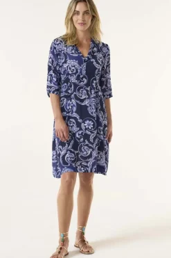 One Season Beco Jazz Dress In Navy