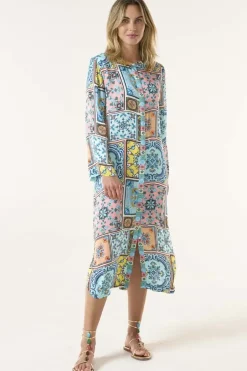 One Season Casablanca Sani Maxi Dress In Multi