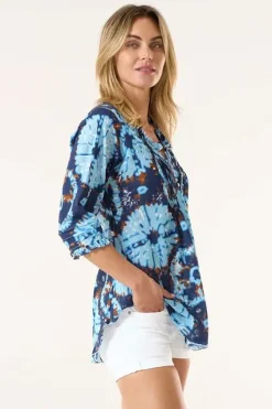 One Season Comogli Poppy Top In Navy