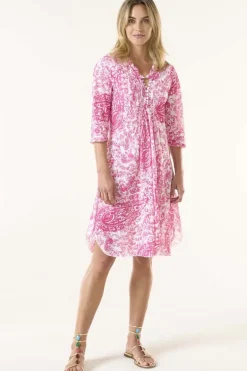 One Season Middy Poppy Dress In Hydra Pink