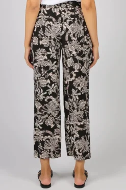 Paisley Print Pant By Jump In Black