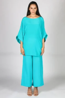Palazzo Pant By Anupamaa In Emerald
