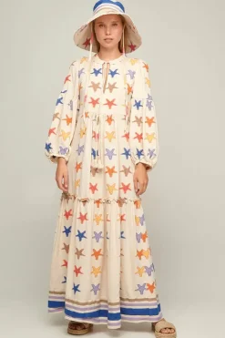 Pearl & Caviar Star Zakar Maxi Dress In Multi