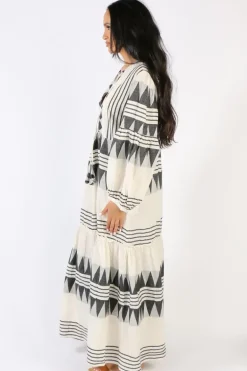 Pearl & Caviar Zakar Maxi Dress In Black