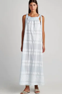 Pearl And Caviar Hydra Maxi Dress In Blue