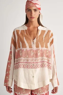 Pearl And Caviar Scorpios Zakar Shirt In Red