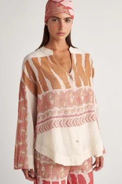Pearl And Caviar Scorpios Zakar Shirt In Red