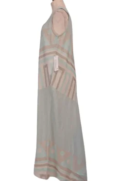 Pearl And Caviar Zakar Sleeveless Sifnos Dress In Aqua