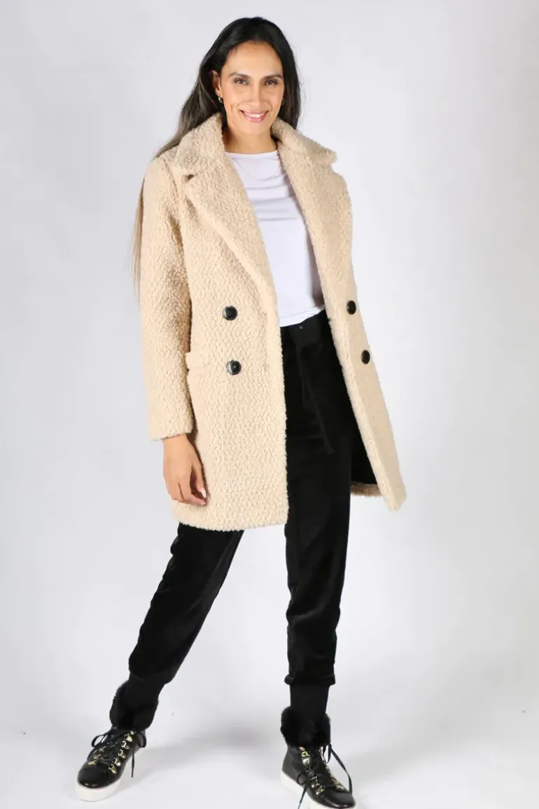 Ping Pong Teddy Coat In Oatmeal