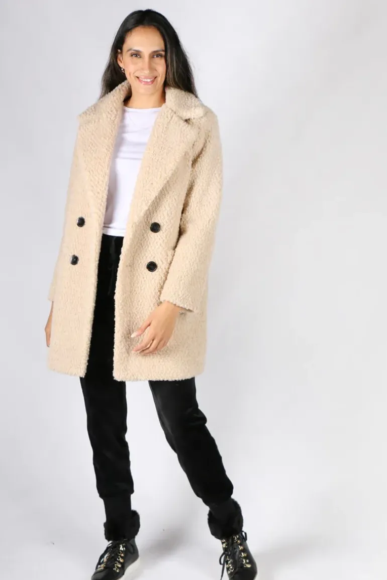 Ping Pong Teddy Coat In Oatmeal