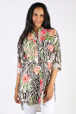 Ping Pong Tropical Animal Print Shirt
