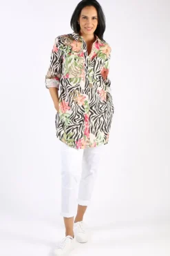 Ping Pong Tropical Animal Print Shirt