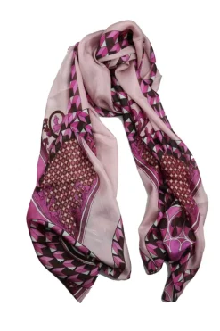 Pink Art Deco Scarf By Namaskar