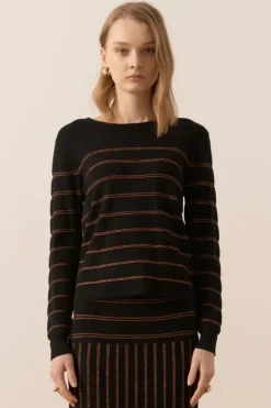 POL Gizelle Jumper In Black