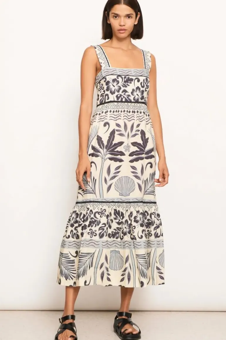 POL Paradaise Palm Print Maxi Dress