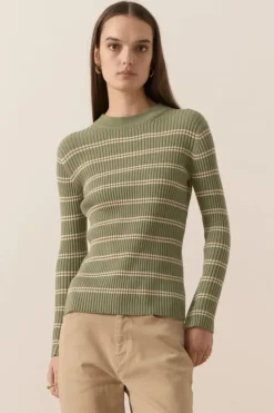 POL Scarlet Jumper In Sage