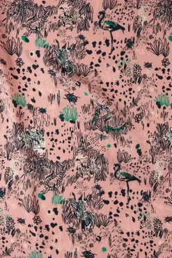 POM Pink Grasses Scarf