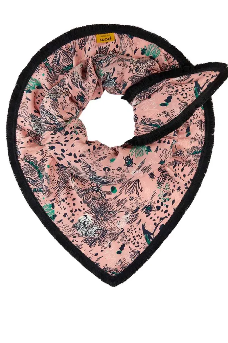POM Pink Grasses Scarf