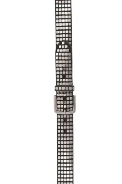 Quinn Geometric Studded Belt By BBelt In Black