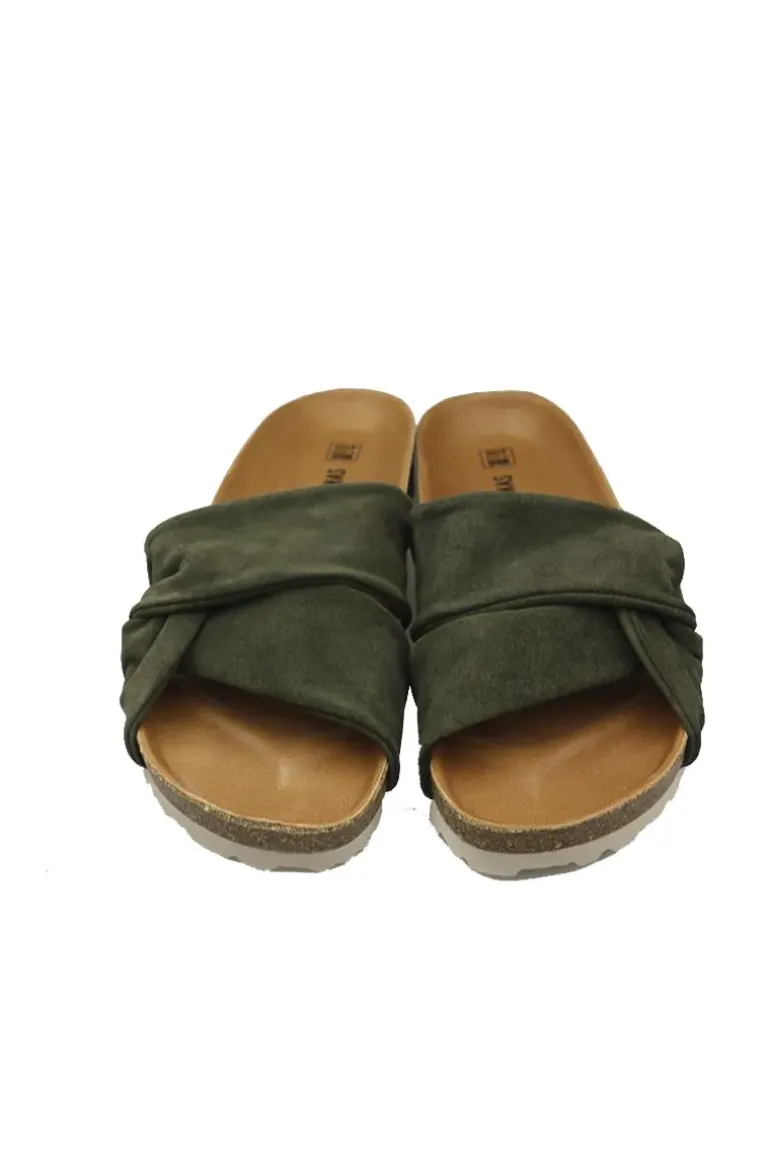 Roma Sandal By Verbenas In Khaki