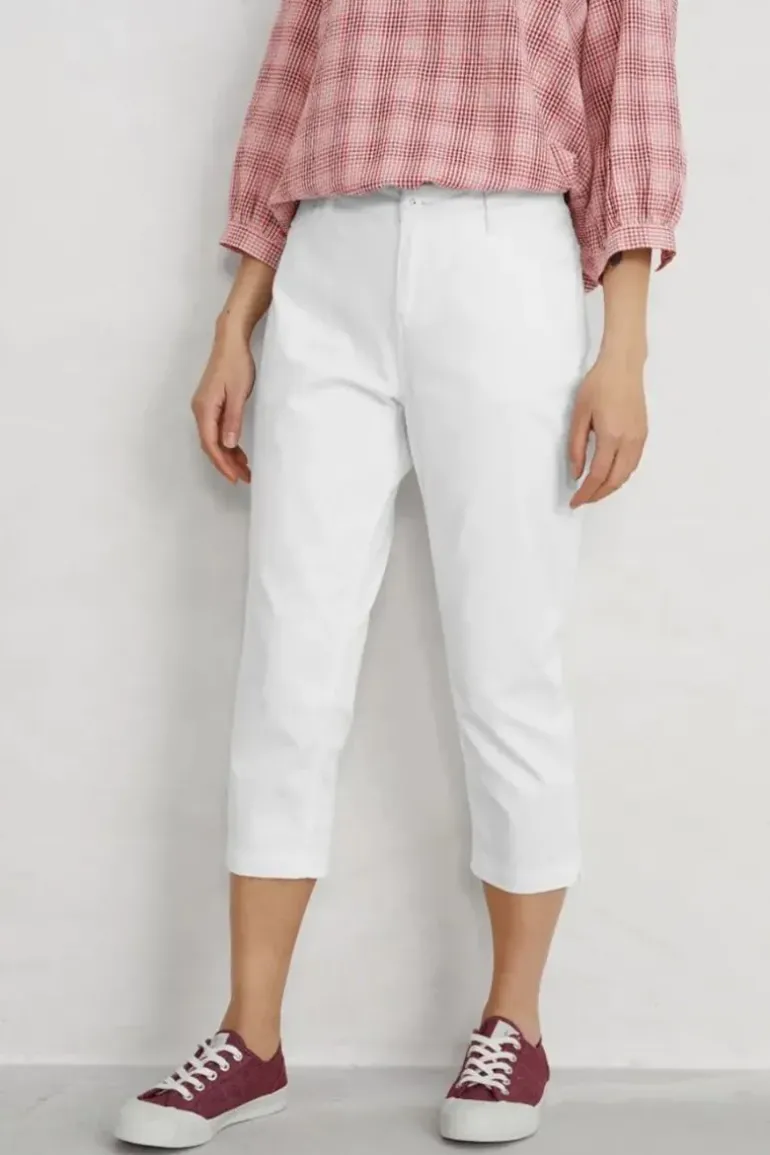 Seasalt Albert Quay Crop Pant In Salt