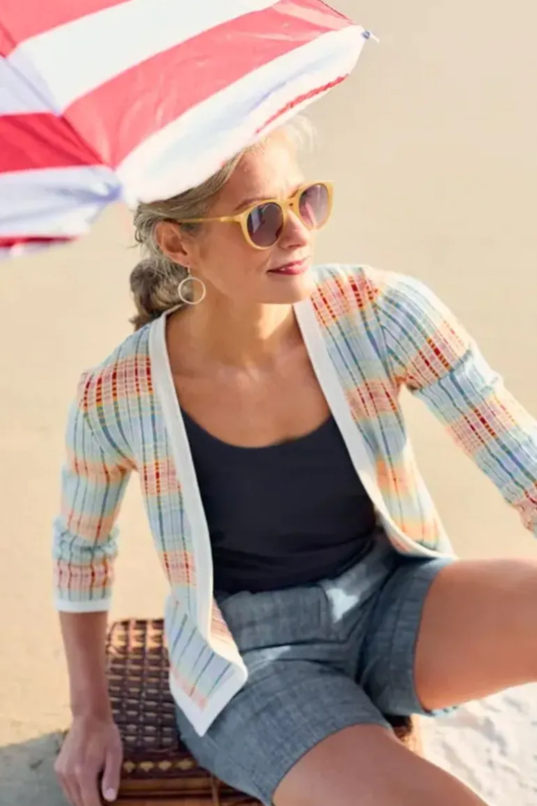 Seasalt Bosporthennis Cardigan In Multi