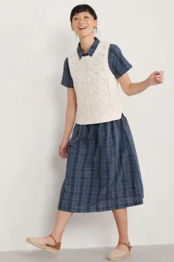 Seasalt Doe Path Knitted Vest In Chalk