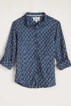 Seasalt Geo Rosebud Larissa Shirt In Blue