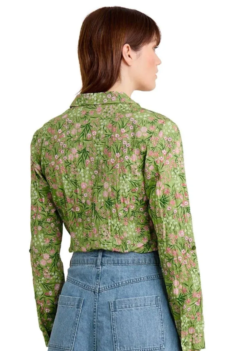 Seasalt Larissa Campion Field Dill Shirt In Green