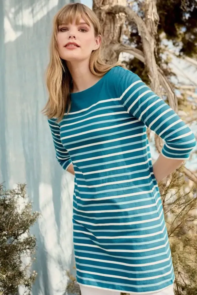 Seasalt Sailor Tunic In Falmouth Stripe