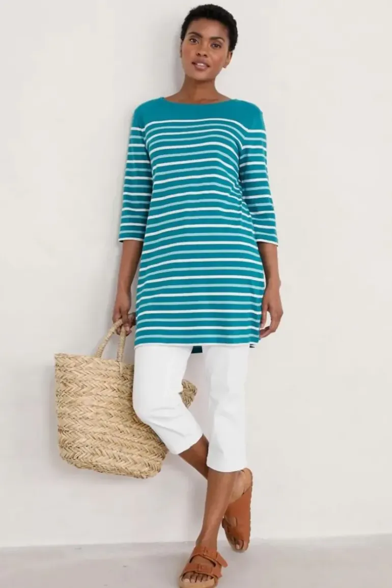 Seasalt Sailor Tunic In Falmouth Stripe