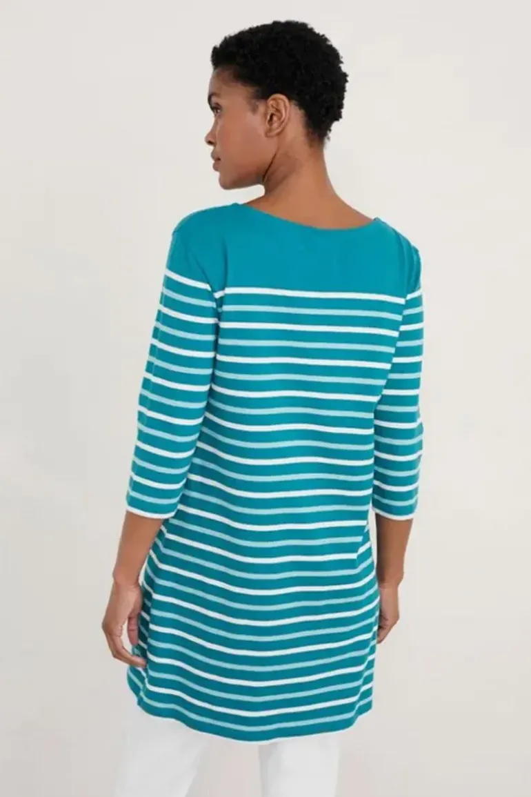 Seasalt Sailor Tunic In Falmouth Stripe