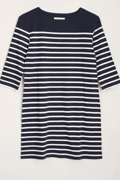 Seasalt Sailor Tunic In Navy Stripes