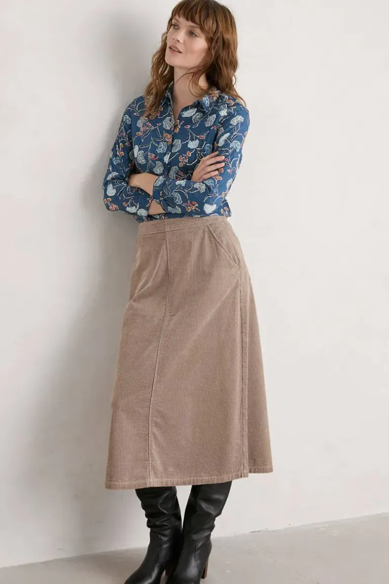 Seasalt Smudged Carnation Larissa Shirt In Floral