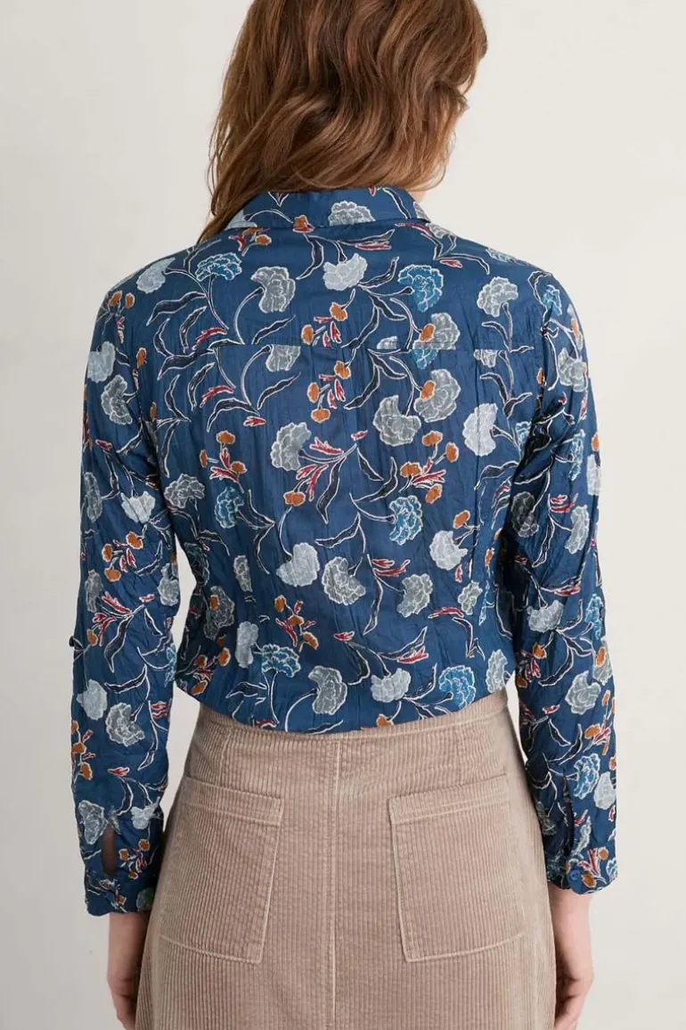 Seasalt Smudged Carnation Larissa Shirt In Floral