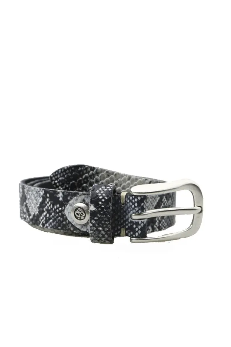 Snake Skin Skinny Belt By B.Belt