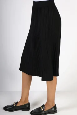 Spanner Pleated Skirt In Black