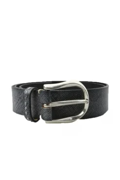 Sparkle Leather Belt By B.Belt In Black