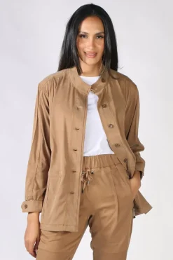 Steel Jacket By Lania In Tan