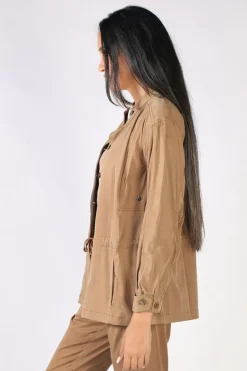 Steel Jacket By Lania In Tan