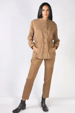 Steel Pant By Lania In Tan
