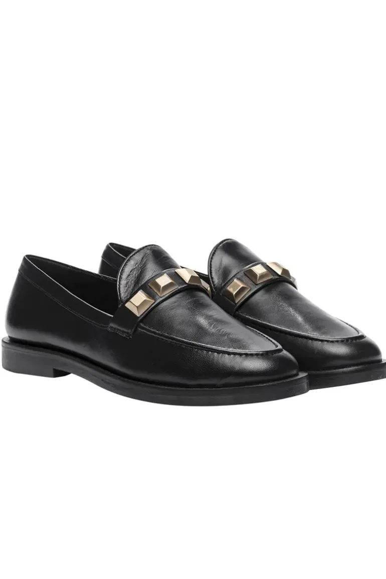 Stud Loafer By Carrano In Black