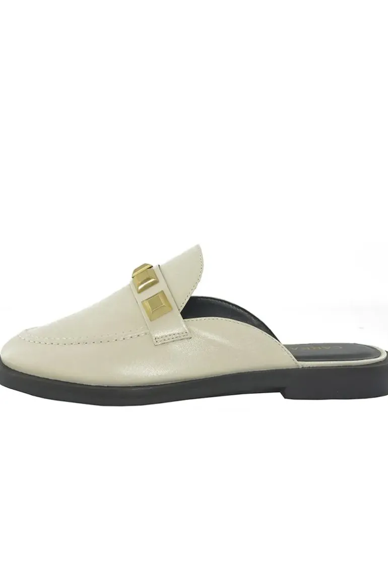 Stud Mule By Carrano In Cream