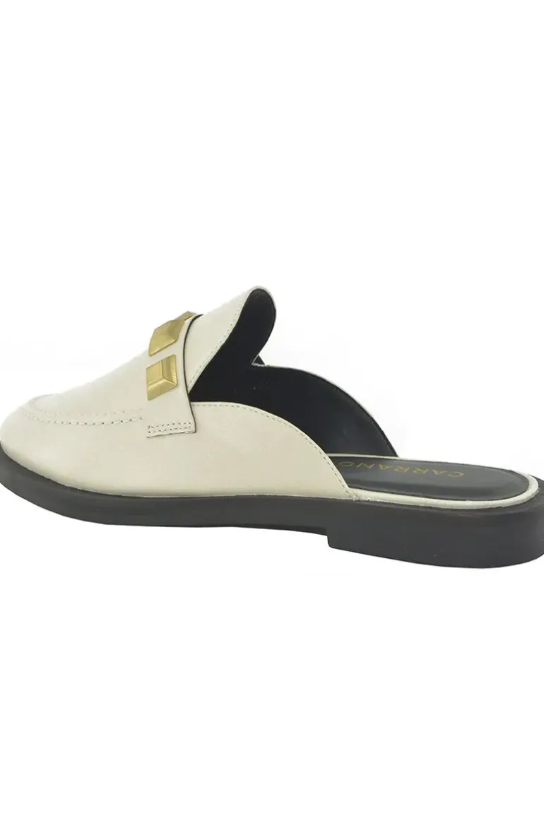 Stud Mule By Carrano In Cream