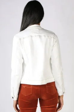 Threadz Contrast Jacket In Ivory