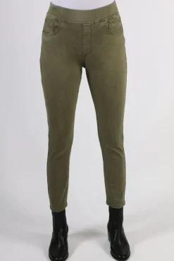Threadz Lily Pull On Jean In Khaki