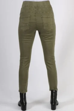 Threadz Lily Pull On Jean In Khaki